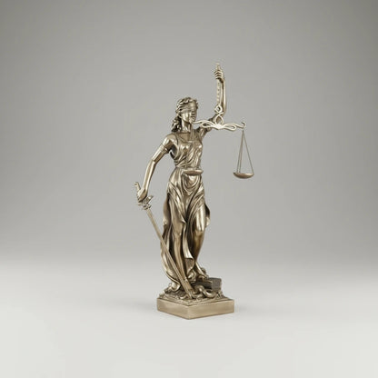 Luxury Justice Goddess Sculpture Home Decor Piece