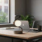 Rotating Moon Desk Lamp with Wireless Phone Charging, Sensor Control, and Night Light Function