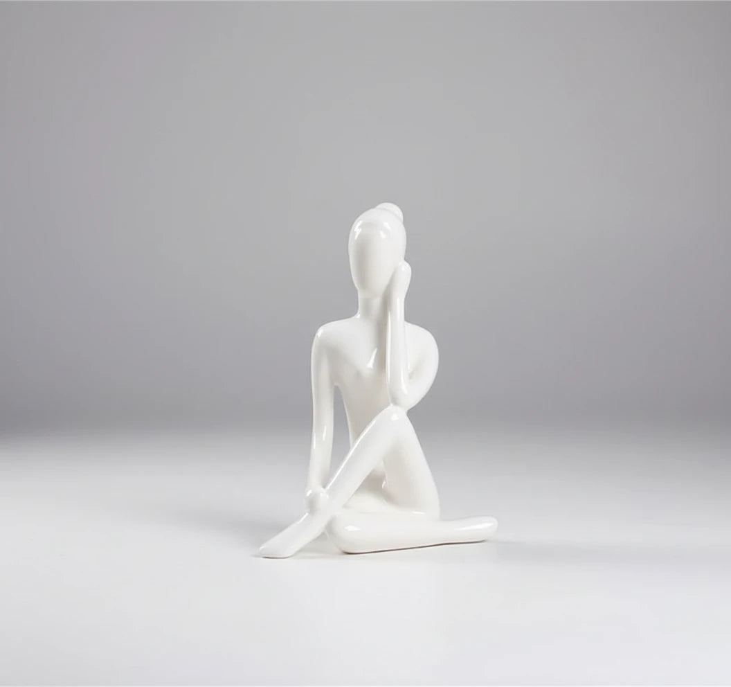 Ceramic Yoga Sculpture