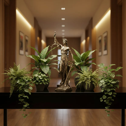 Luxury Justice Goddess Sculpture Home Decor Piece