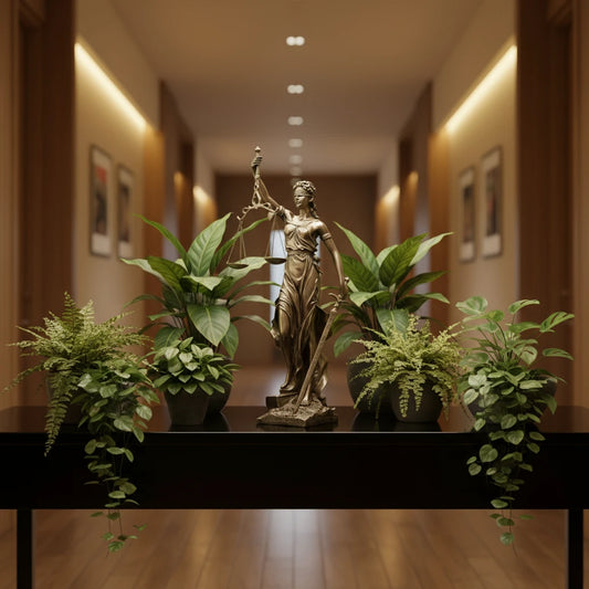 Luxury Justice Goddess Sculpture Home Decor Piece