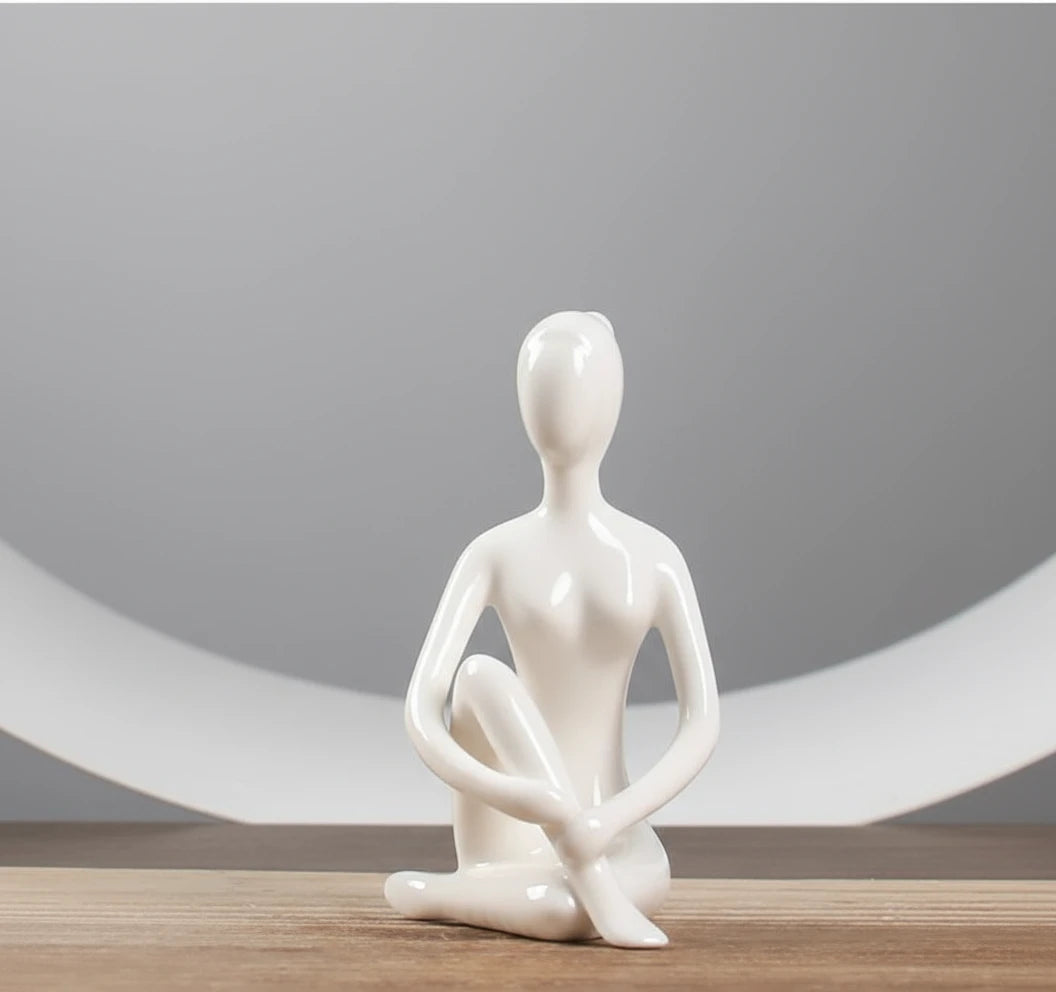 Ceramic Yoga Sculpture