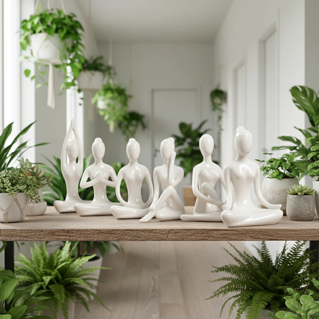 Ceramic Yoga Sculpture