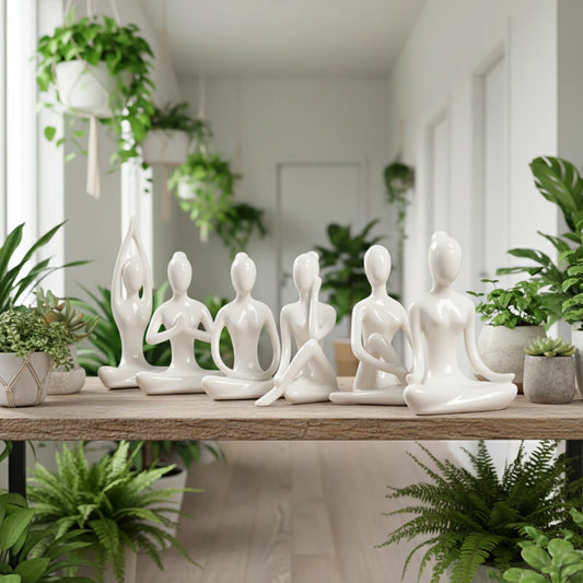 Ceramic Yoga Sculpture